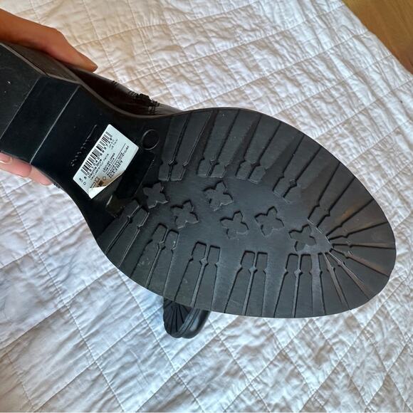 Clarks Maymie Stellar Skye Chelsea Boots Navy Leather - Picture 3 of 9